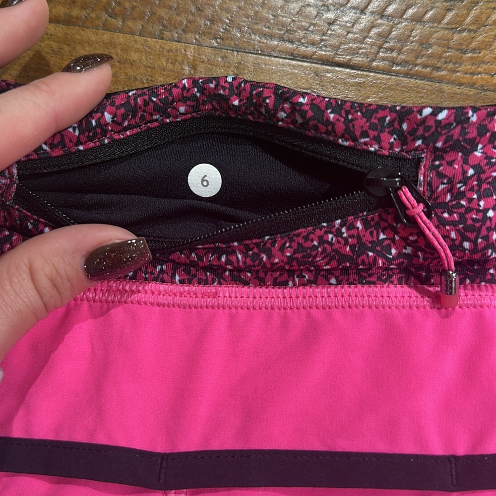 Lululemon Run: Speed Short 4 Way Stretch Raspberry Glo Light - Picture 5 of 7